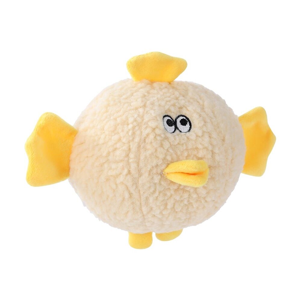 Paws and Claws Plush Round Animal Squeaky Dog Pet Toy 18x18x18cm Assorted (6 Pack) — image 9
