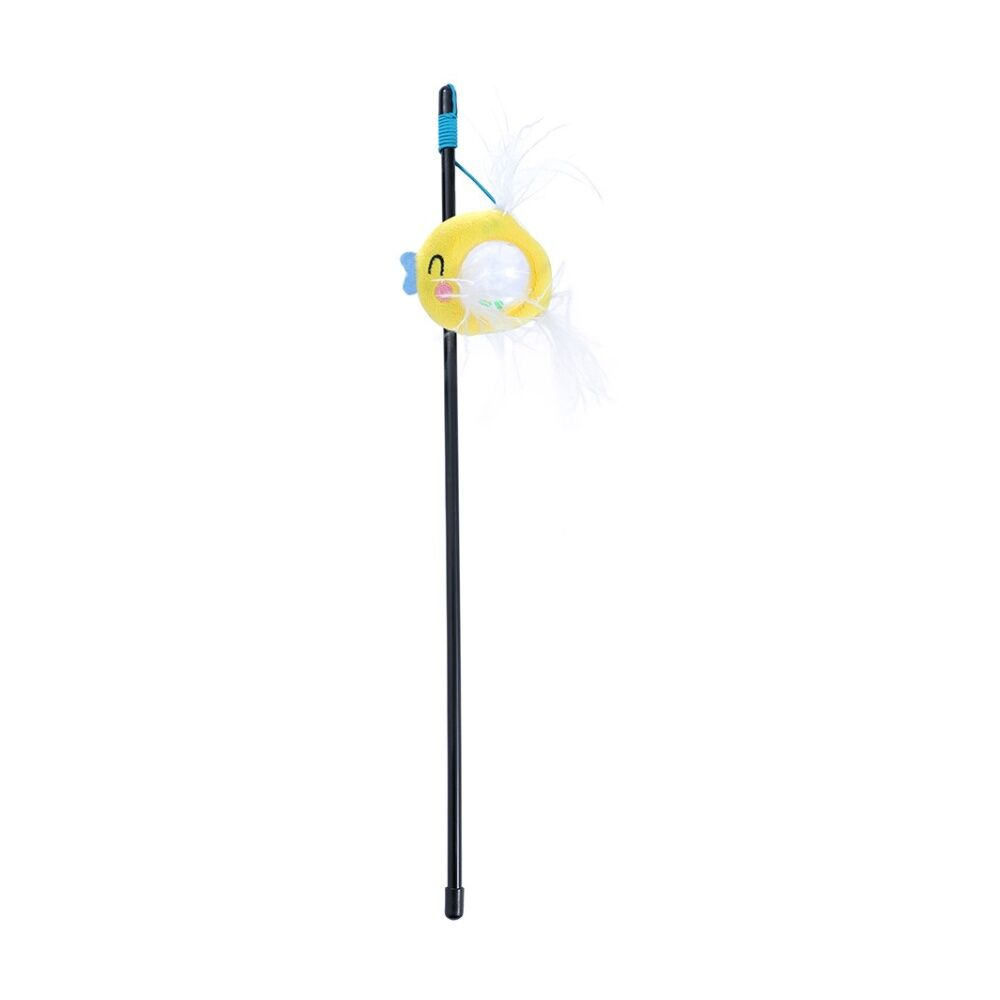 Paws and Claws Cara Cat Rattle Belly Fish Dangler Plush Interactive Pet Toy 30cm (6 Pack) — image 3
