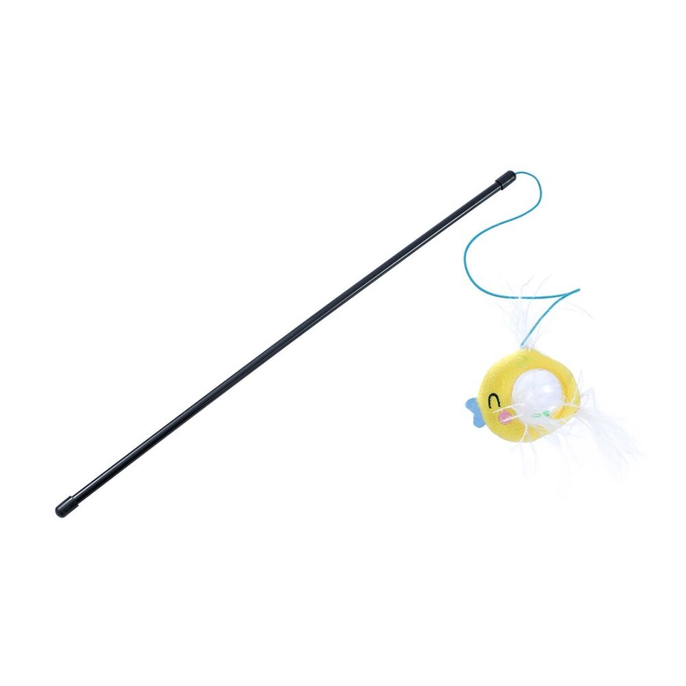 Paws and Claws 30cm Cara Cat Rattle Belly Fish Dangler Plush Interactive Pet Toy — image 3
