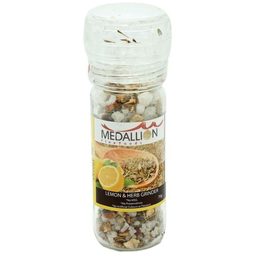 Medallion Lemon & Herb Flavoured Twist Grinder Cooking Condiment 70g (12 Pack) — image 2