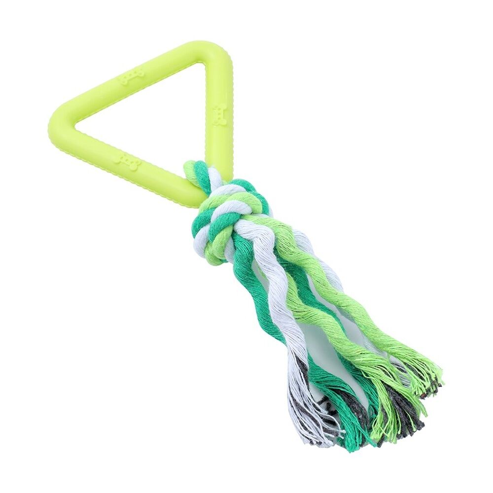 Paws and Claws Triangle TPR & Rope Durable Dog Pet Toy 17x1.6cm Assorted (6 Pack) — image 10