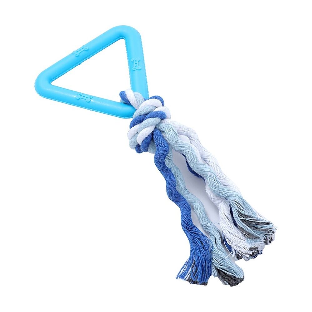 Paws and Claws Triangle TPR & Rope Durable Dog Pet Toy 17x1.6cm Assorted (6 Pack) — image 6