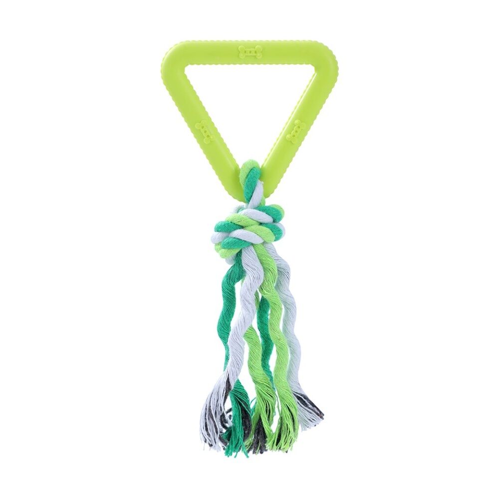 Paws and Claws Triangle TPR & Rope Durable Dog Pet Toy 17x1.6cm Assorted (6 Pack) — image 9