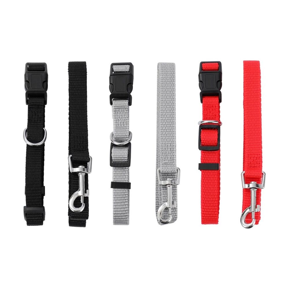 Paws and Claws Essentials Dog Collar & Lead Set Medium 30-50cm 120x1.5cm Asstd (3 Pack) — image 4
