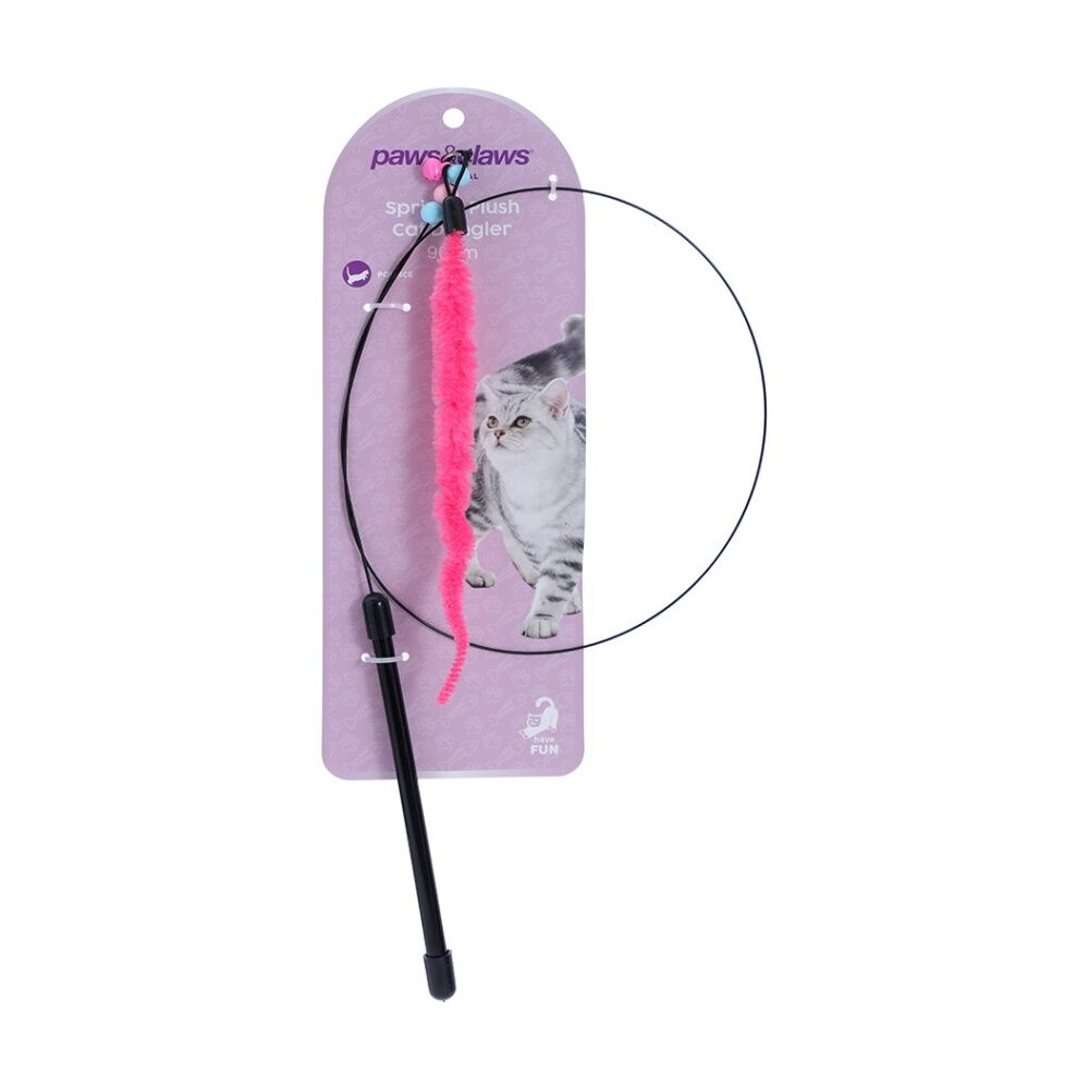 Paws and Claws Springy Plush Dangler Flexible Rod Interactive Cat Toy Asstd (12 Pack) — image 7