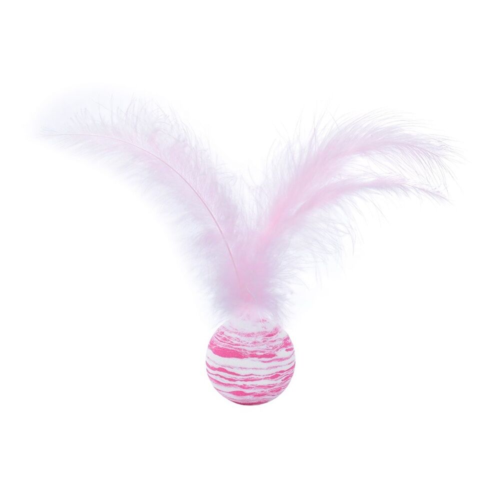Paws and Claws 2pc Paws And Claws Foam Cat Toy Play Balls Set w/ Feather Assorted (12 Pack) — image 7