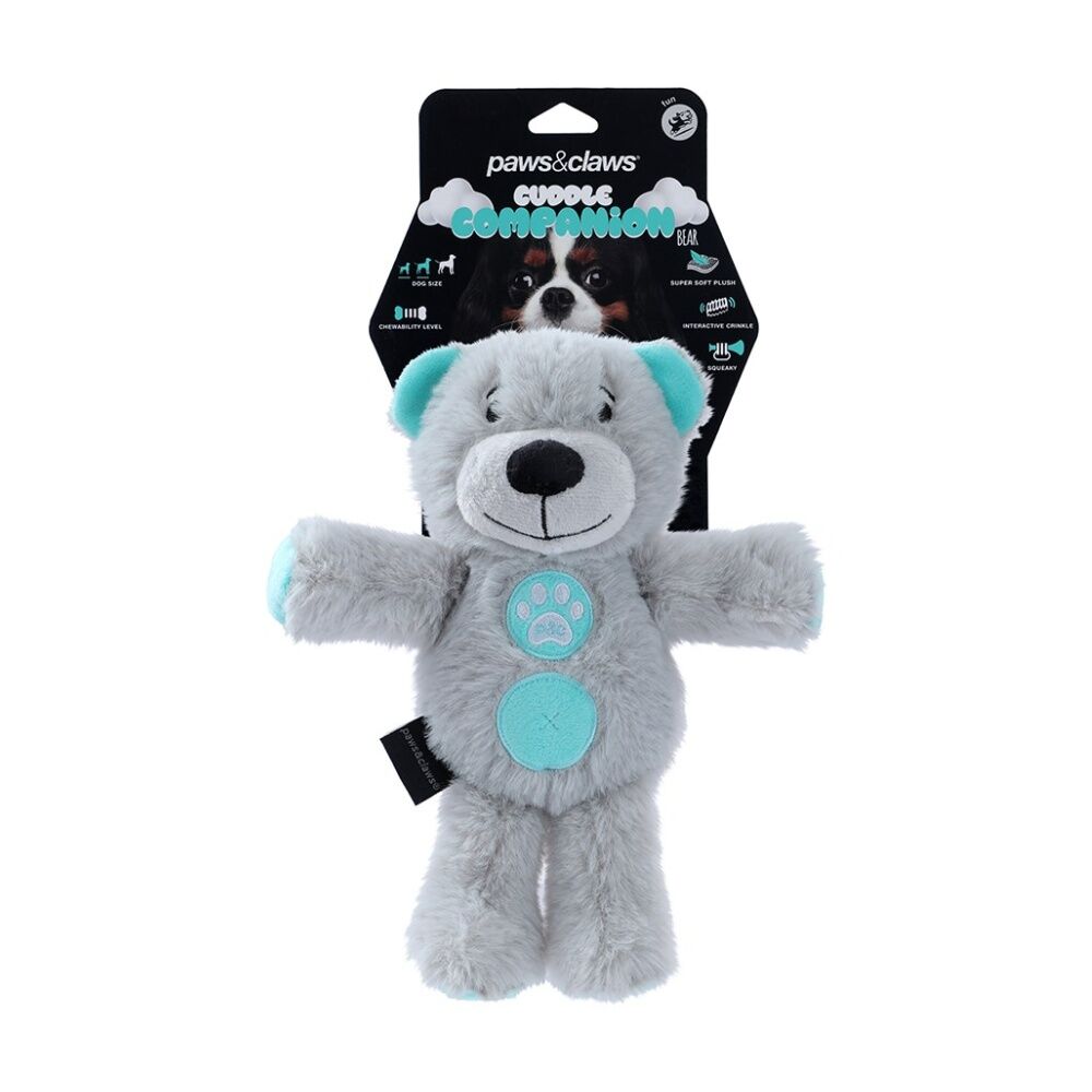Paws and Claws Assorted Plush Companion Pet Dog Chew/Cuddle Squeaker Toy