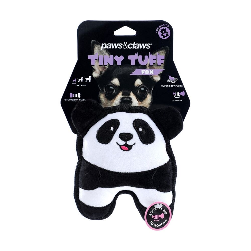 Paws and Claws Tiny Tuff Plush Squeaky Animals Pet Dog Chew/Cuddle Toy Assorted (12 Pack) — image 2
