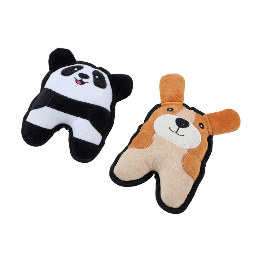 Paws and Claws Assorted Tiny Tuff Plush Squeaky Animals Pet Dog Chew/Cuddle Toy — image 3