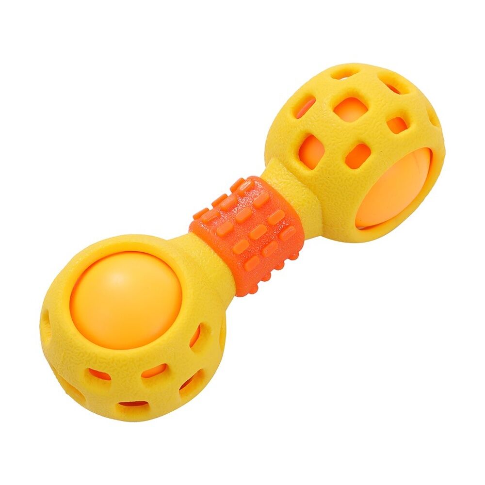Paws and Claws Multi-Function Dumbell Pet Dog Chew Toy w/ Squeaky Ball Assorted (6 Pack) — image 10