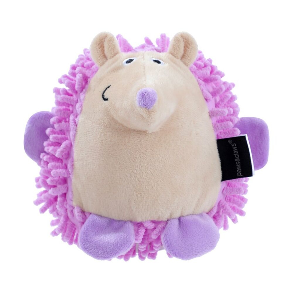 Paws and Claws Plush Hedgehog Pet Dog Chew/Cuddle Squeaker Toy Assorted (3 Pack) — image 5