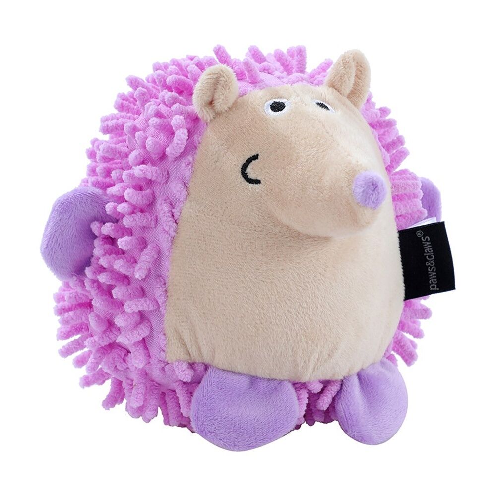 Paws and Claws Plush Hedgehog Pet Dog Chew/Cuddle Squeaker Toy Assorted (3 Pack) — image 6