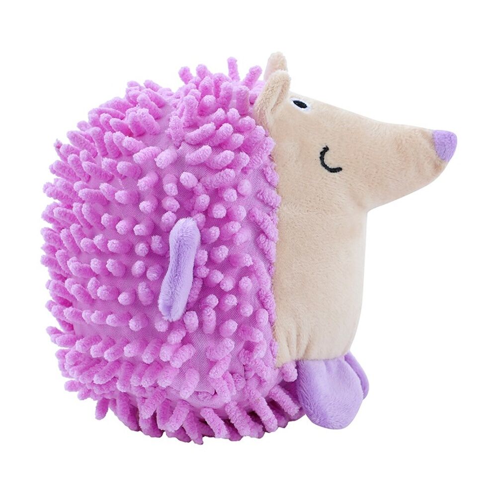 Paws and Claws Plush Hedgehog Pet Dog Chew/Cuddle Squeaker Toy Assorted (3 Pack) — image 7