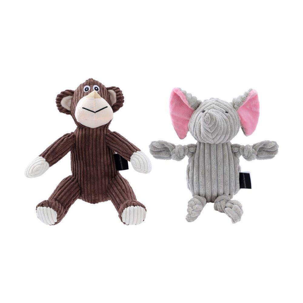 Paws and Claws Assorted Puppy Plush Jungle Pet Dog Chew/Cuddle Squeaker Toy — image 3