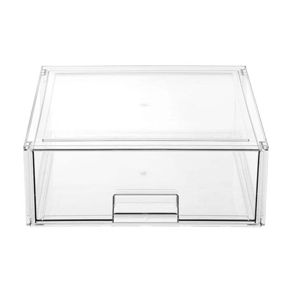 Boxsweden Crystal Stackable Organisation Storage Drawer 36.5x36.5x14cm 15.5L (4 Pack) — image 5