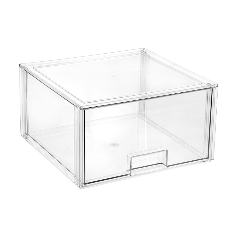 Boxsweden Crystal Stackable Organisation Storage Drawer 36.5x36x20cm 23L (2 Pack) — image 6