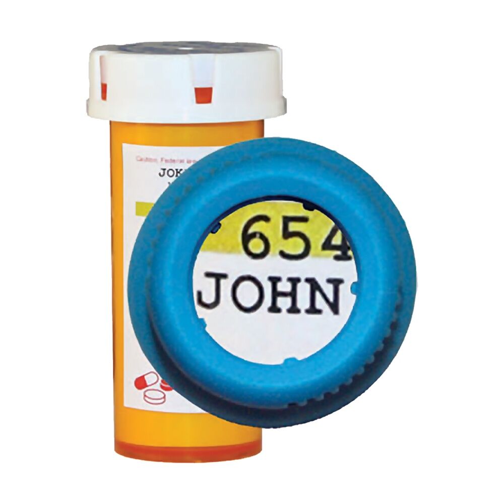 Jokari Ergonomic Easy Grip Medicine Bottle Opener w/ 4x Magnifier Blue Jokari — image 4
