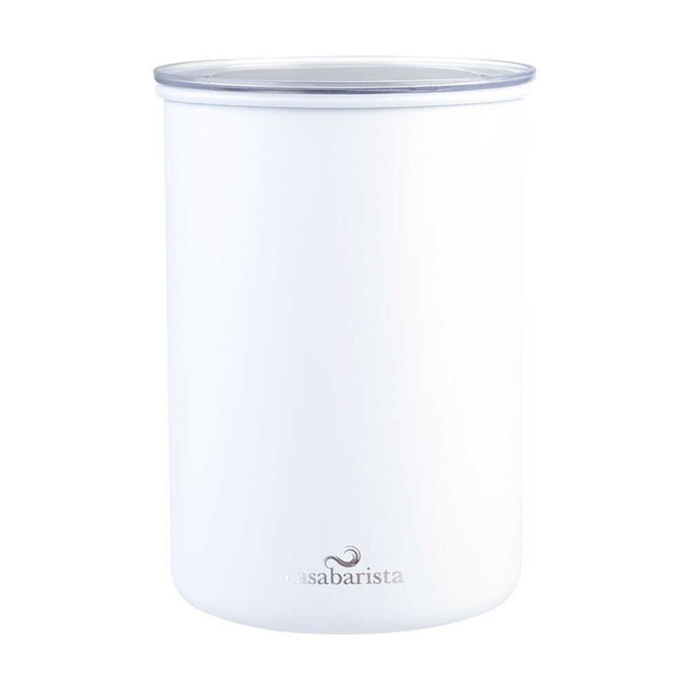 Casabarista Stainless Steel Vacuum Seal Coffee Canister White 1.3L Casabarista — image 4