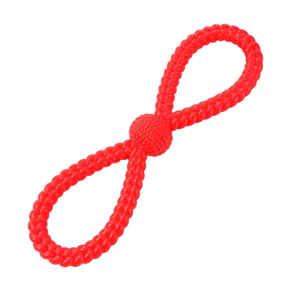 Paws and Claws Vinyl Double Loop Pet Dog Chew/Tugger Toy 27x8cm Assorted (6 Pack) — image 9