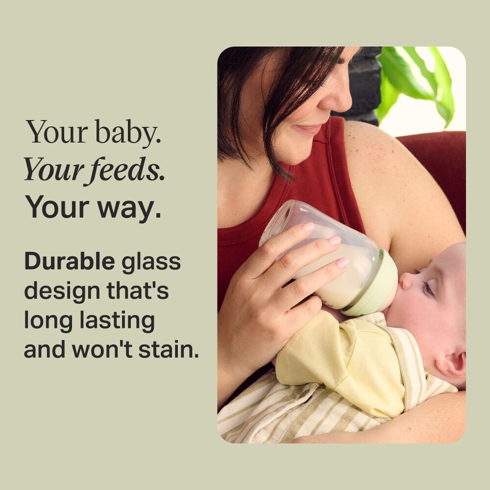 Tommee Tippee 150ml Natural Start Silicone Teat Glass Baby Feeding Bottle — image 2