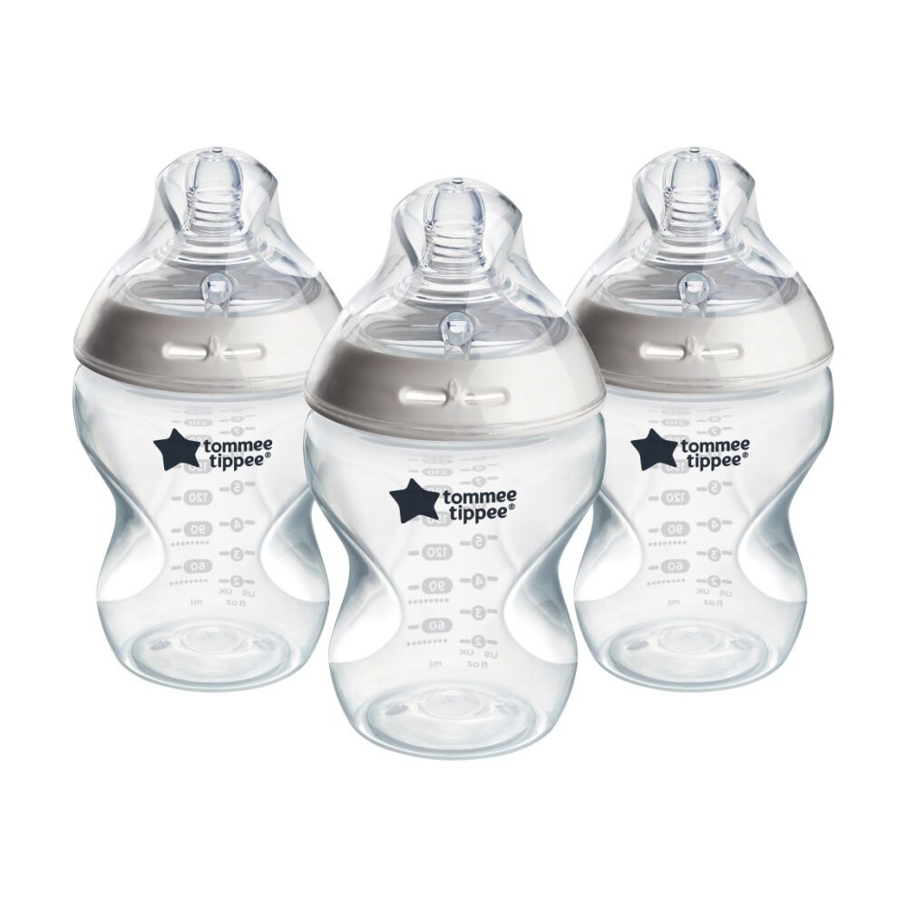 Tommee Tippee Natural Start Silicone Teat Baby Bottle Set 260ml (3 Pieces)