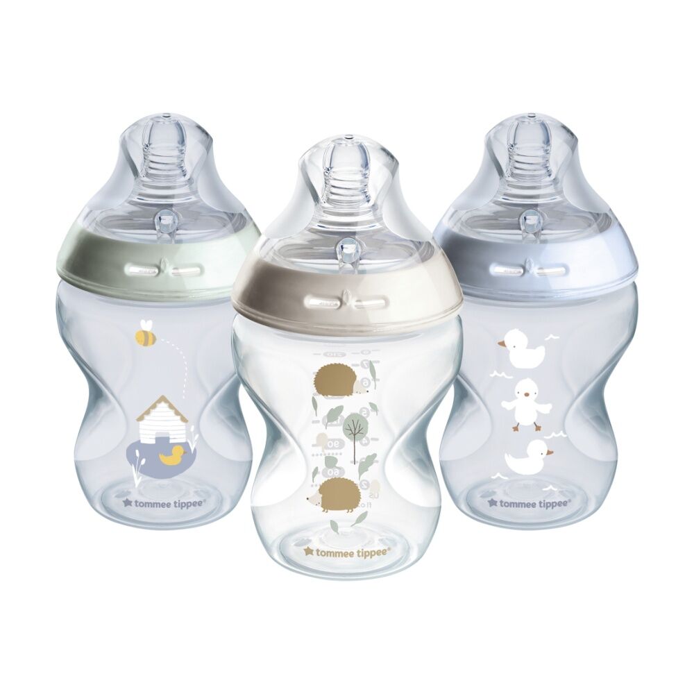 Tommee Tippee Natural Start Silicone Teat PP Boy Baby Bottle Set 260ml (3 Pieces)