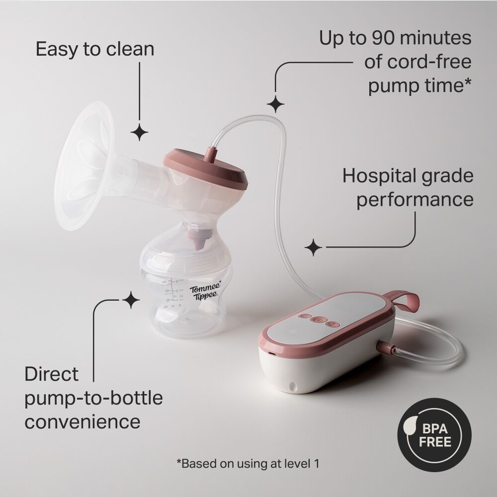 Tommee Tippee White Single Electric Breast Pump Hospital Grade Silicone — image 5