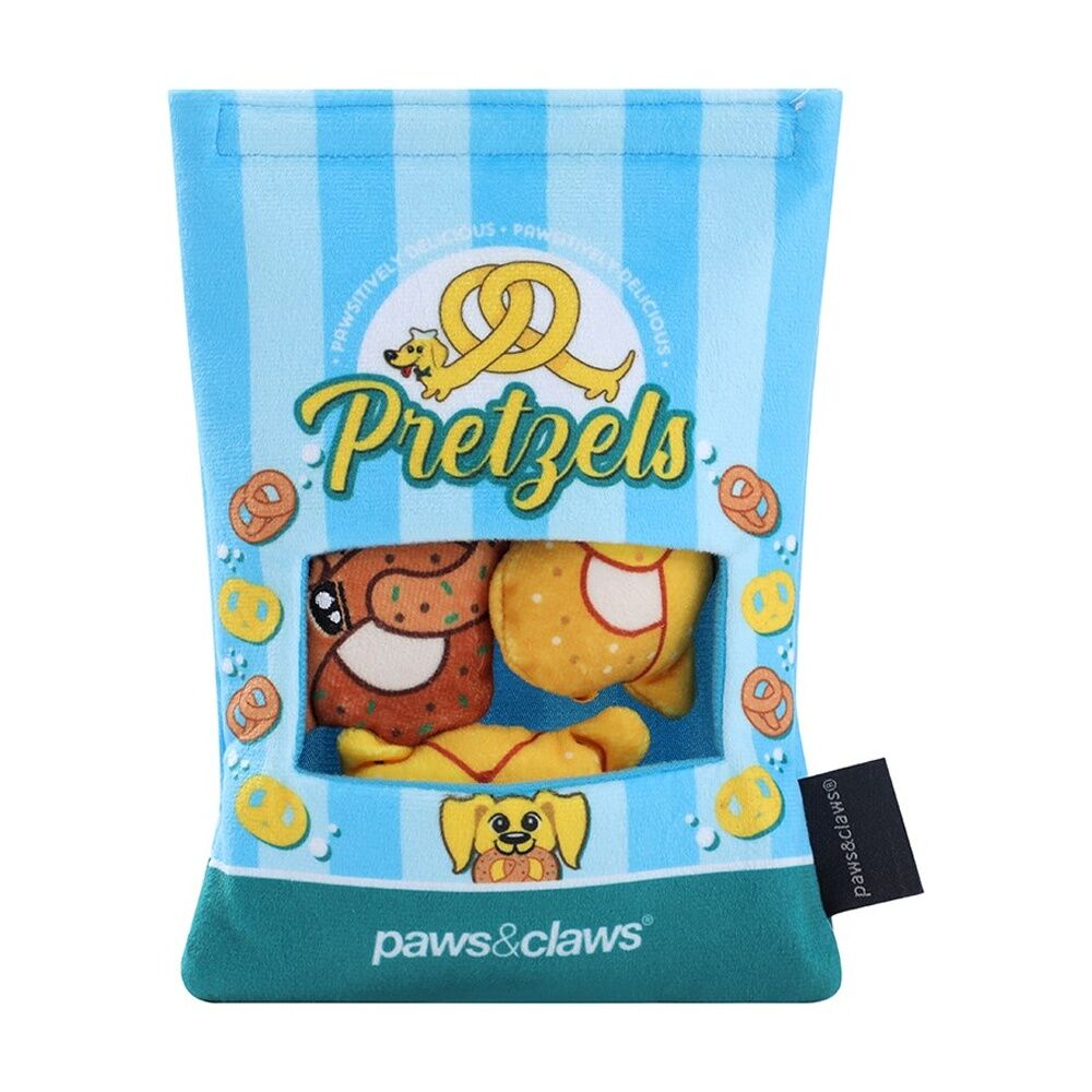 Paws and Claws 20x14.5x5cm Snack Surprise Pretzels Pet Dog Chew Squeaker Toy — image 2