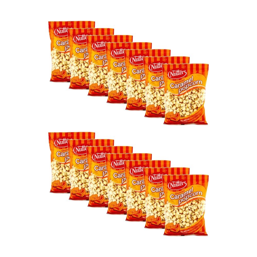 Nutters Original Crunchy Caramel Coated Popcorn Ready To Eat Snack 150g (14 Pack)