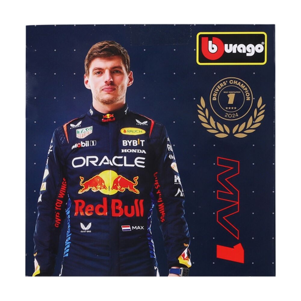 Bburago 1:24 2024 Red Bull Racing RB20 With Verstappen #1 Figurine In WB - Detailed Die-Cast Model Car — image 5