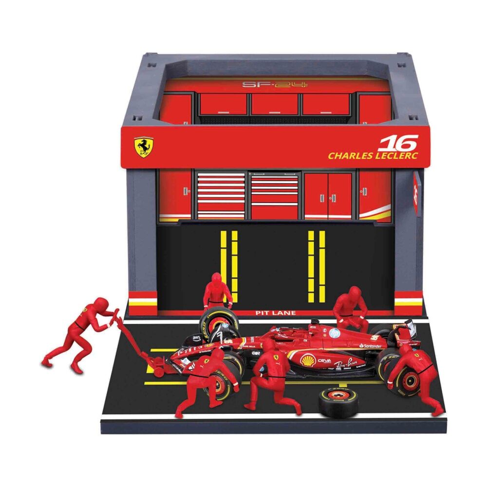 Bburago 1:43 2024 Ferrari Pit Pass Competition F-1 Leclerc #16 Diecast Model Car 3y+ — image 2