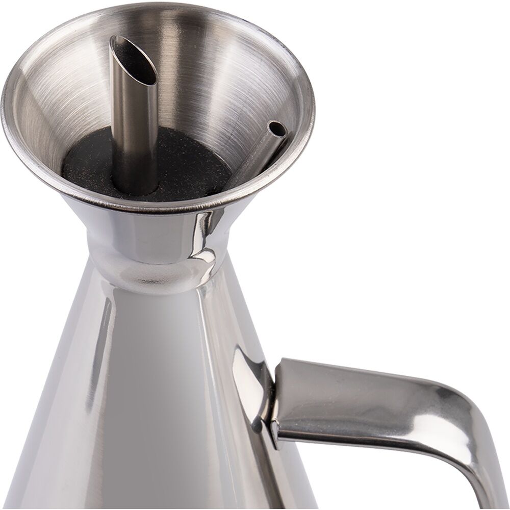 Appetito Durable Stainless Steel Oil Can w/ Vented Spout 500ml (2 Pack) — image 6
