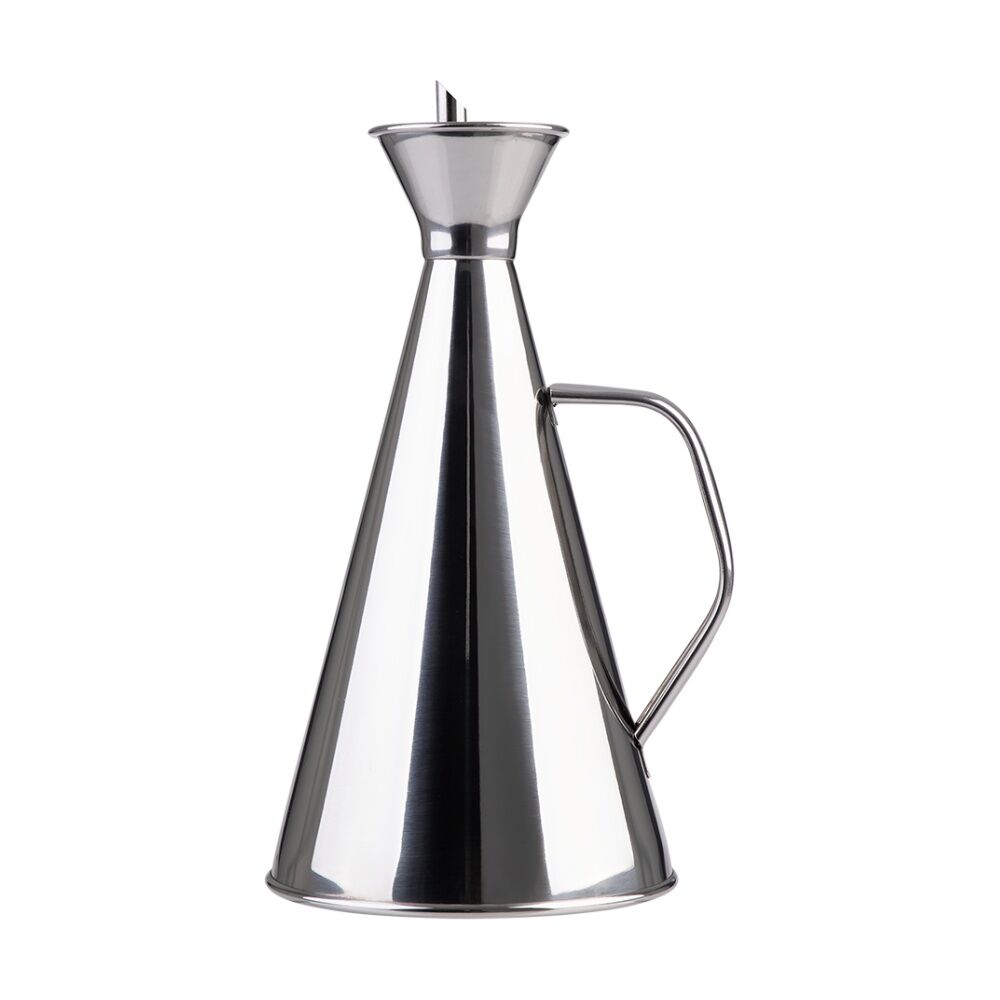 Appetito Durable Stainless Steel Oil Can w/ Vented Spout 500ml (2 Pack) — image 3