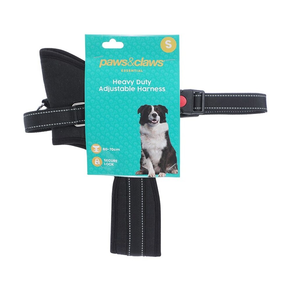 Paws and Claws 60-70cm Strong Pet Harness Small Soft Padding Secure Lock