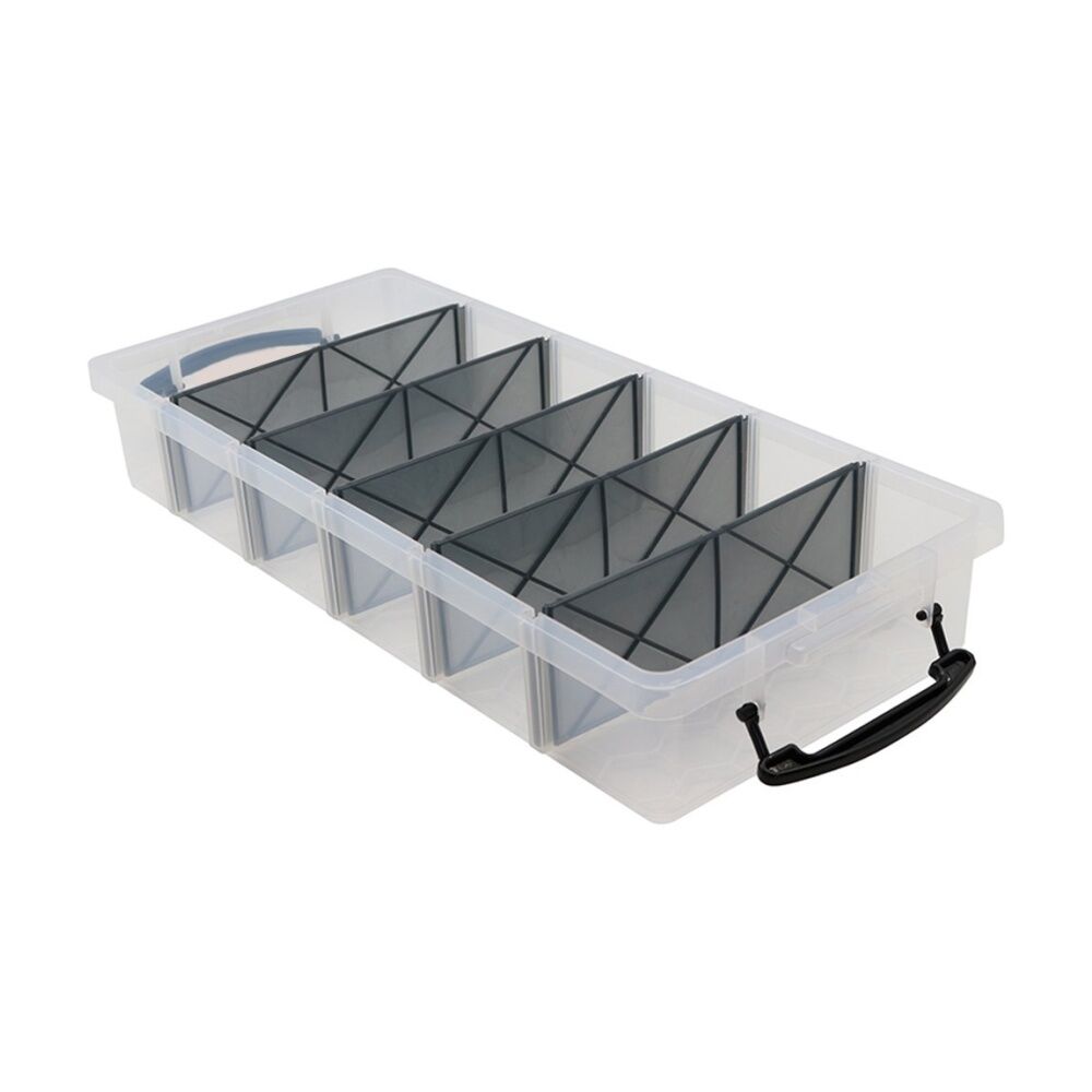 Boxsweden 10L 6-Section Compartment Clear Organisation Storage Box — image 3
