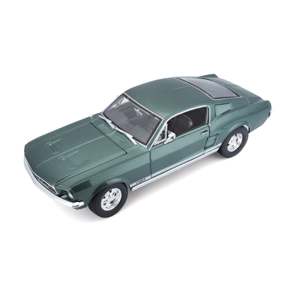 Maisto 1:18 1967 Ford Mustang Fastback Green Diecast Model Car Collectible Green