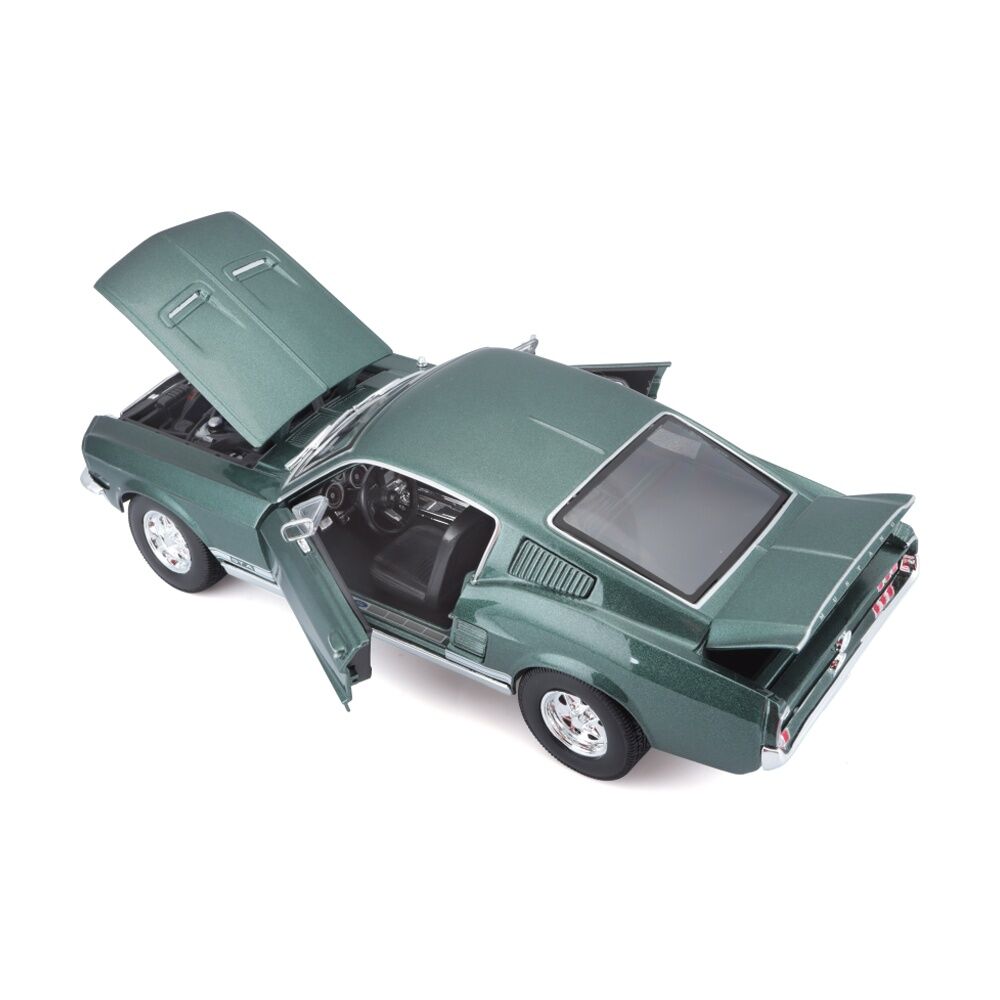 Maisto 1:18 1967 Ford Mustang Fastback Green Diecast Model Car Collectible Green — image 2