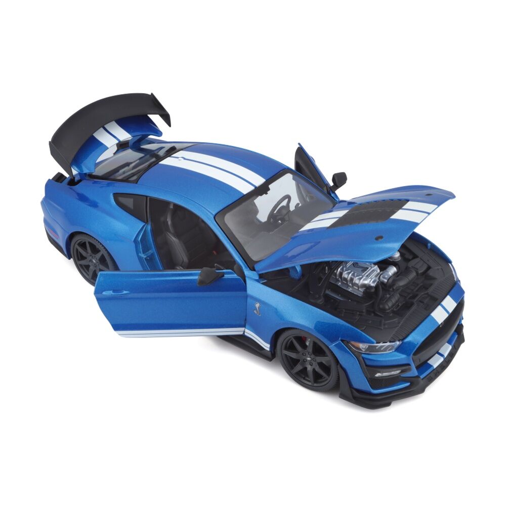 Maisto 1:18 2020 Ford Mustang Shelby GT500 CFTP Blue Diecast Model Car Blue — image 7