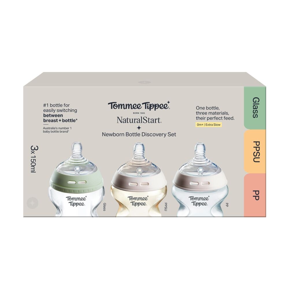 Tommee Tippee Natural Start Newborn Bottle Discovery Set 0m+ 150ml (3 Pieces) — image 2