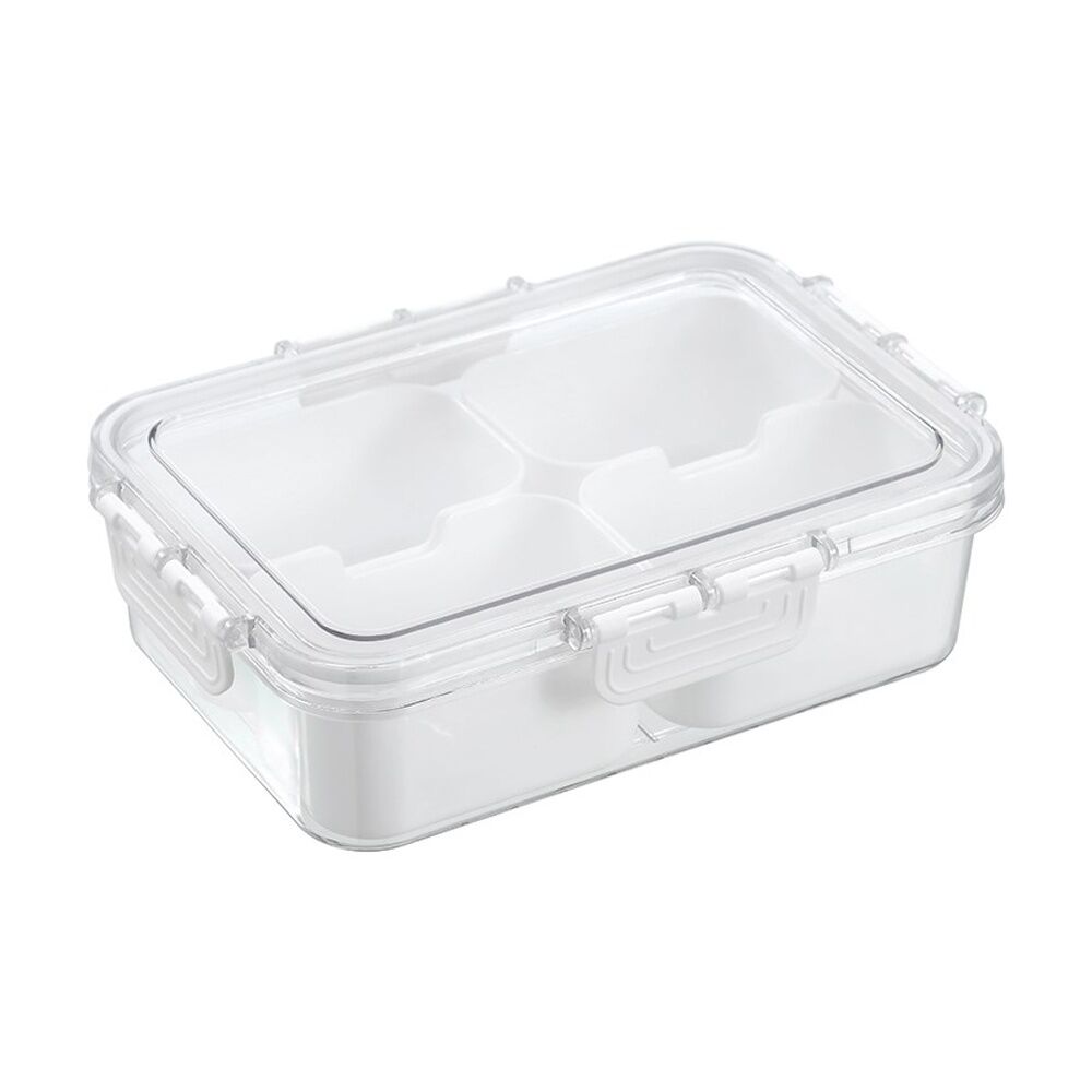 Lemon and Lime Snackal Box 4 Section Reusable Food Container 24x17x6.8cm (12 Pack) — image 5