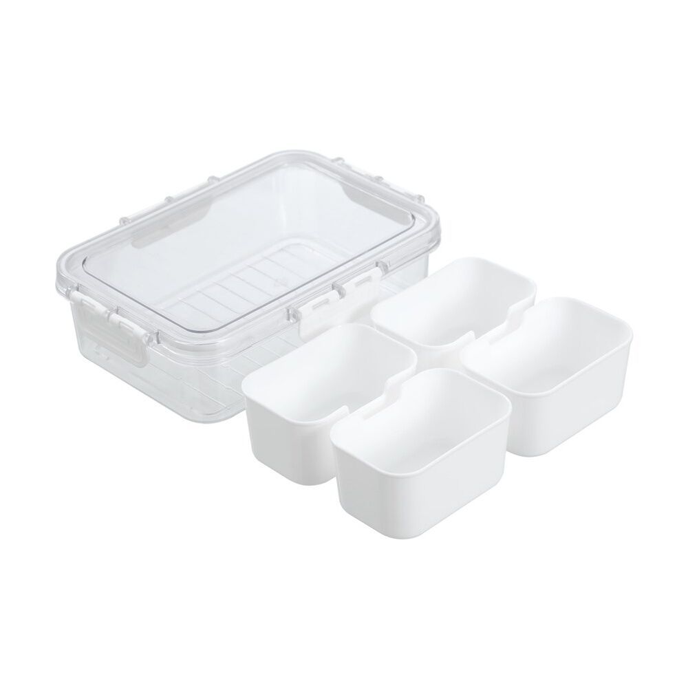 Lemon and Lime Snackal Box 4 Section Reusable Food Container 24x17x6.8cm (12 Pack) — image 6