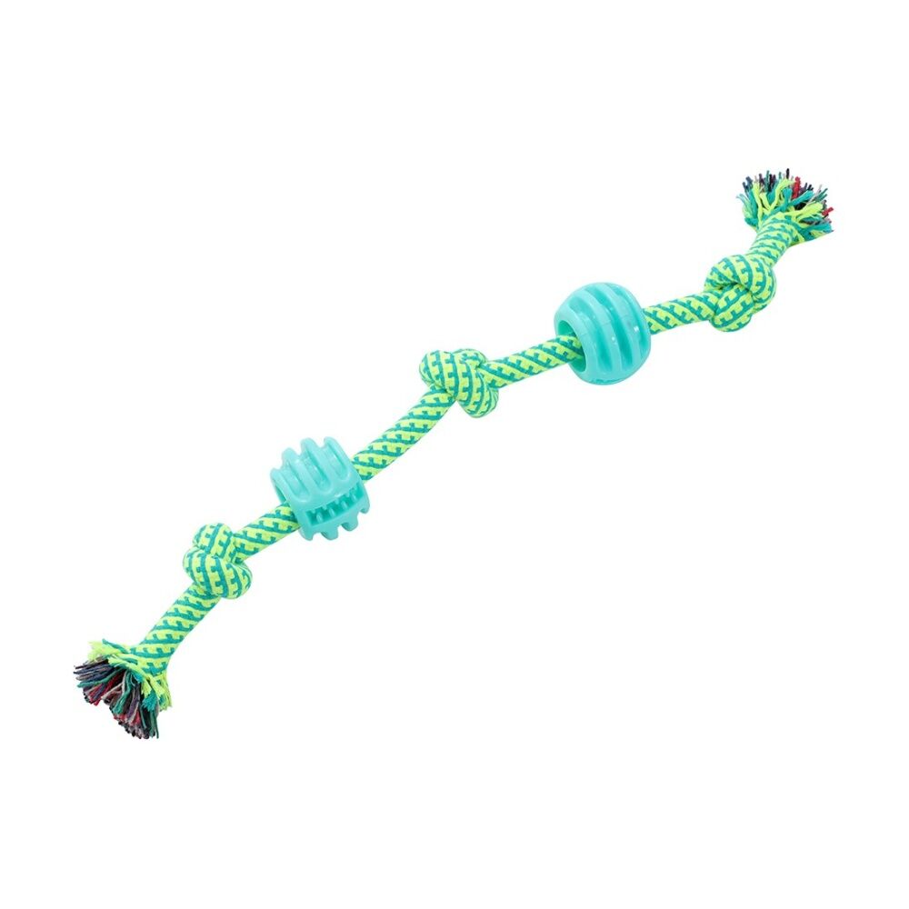 Paws and Claws Assorted Durable Rope & Ball Tugger Pet Dog Chew/Tug Toy — image 5