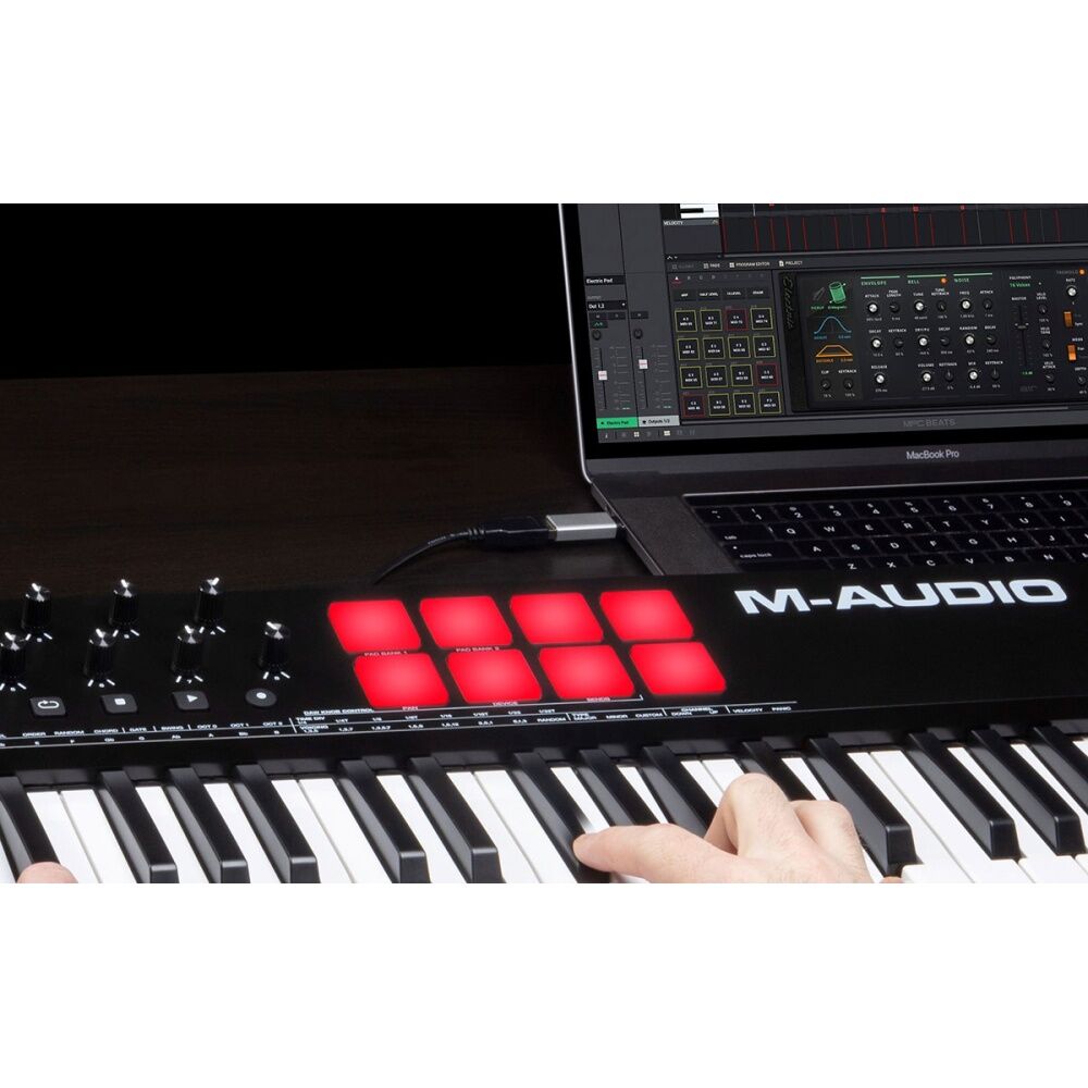 M-Audio 61 Key Oxygen MKV Usb-midi Connected Keyboard Controller Pads/Pots/Fader — image 5