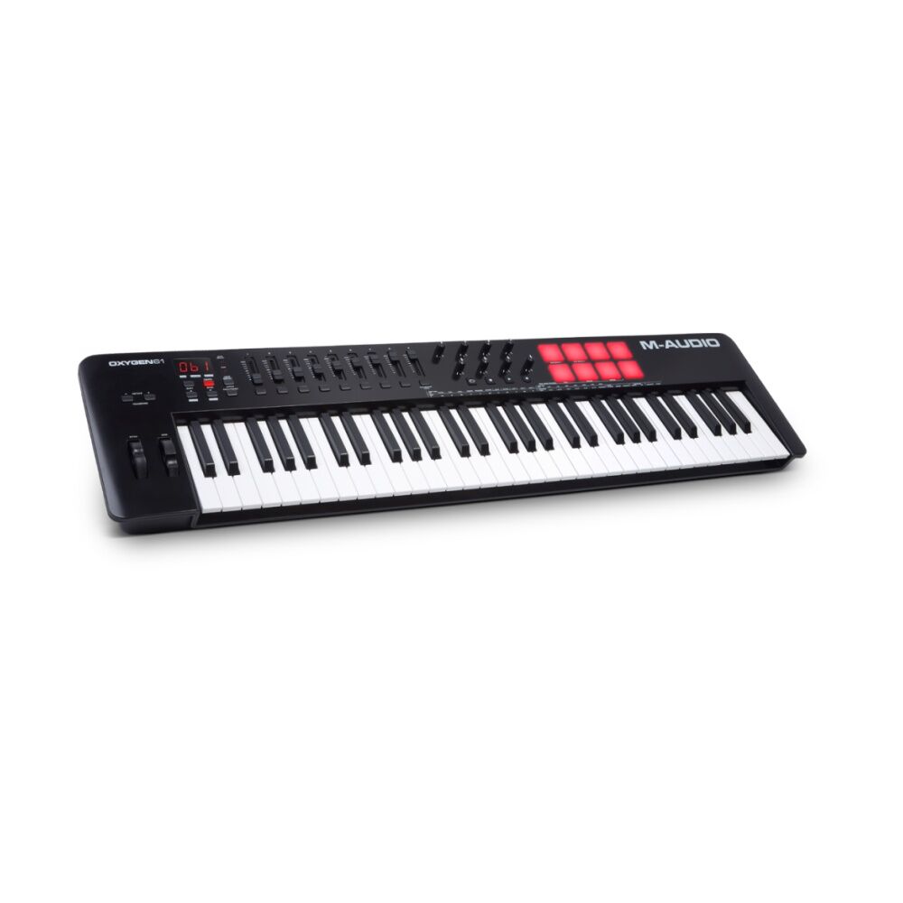 M-Audio 61 Key Oxygen MKV Usb-midi Connected Keyboard Controller Pads/Pots/Fader