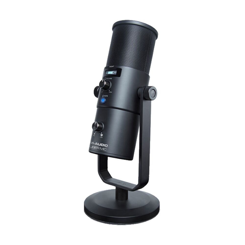 M-Audio 30-20,000Hz Ubermic USB Connected Microphone w/ Built-In Headphone Amp