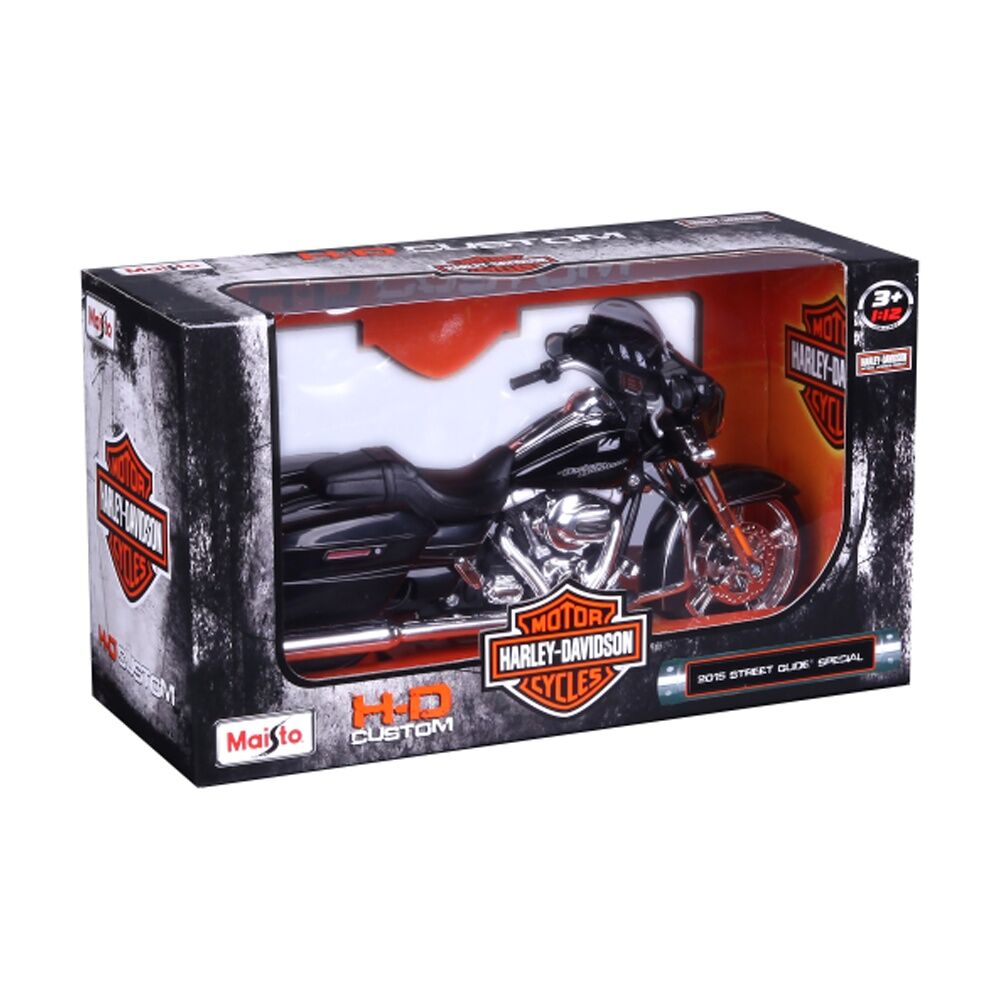 Maisto 1 12 Motorcycle 2015 Street Glide Special Black Finish Harley Davidson Licensed Collectible Die Cast Model 75cm