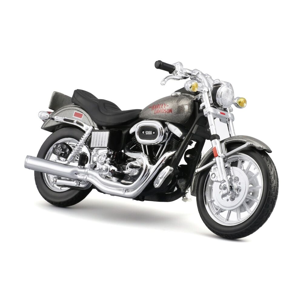 Maisto 1 18 Motorcycle Duos 2 Pack 1970s Die Cast Model Set Harley Davidson Replica Chrome Black Finish 75cm — image 3