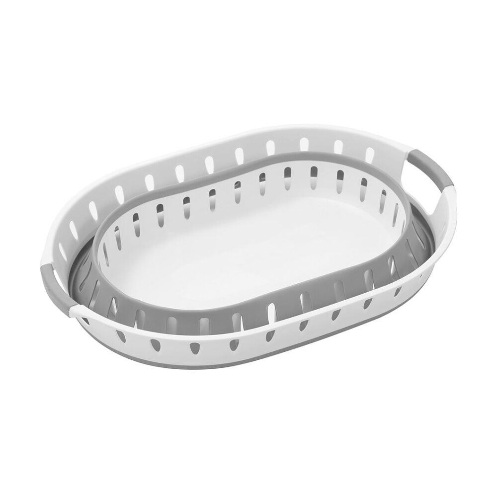 Boxsweden Collapsible Oval Laundry/Clothing Carry Basket 36L Assorted (4 Pack) — image 6
