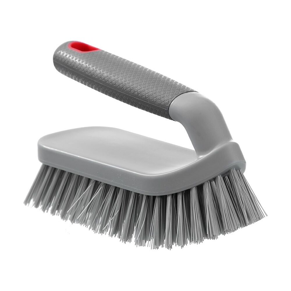 Boxsweden Prime Handled Scrubbing Cleaning Brush w/ Comfortable Soft Grip Grey (12 Pack) — image 2