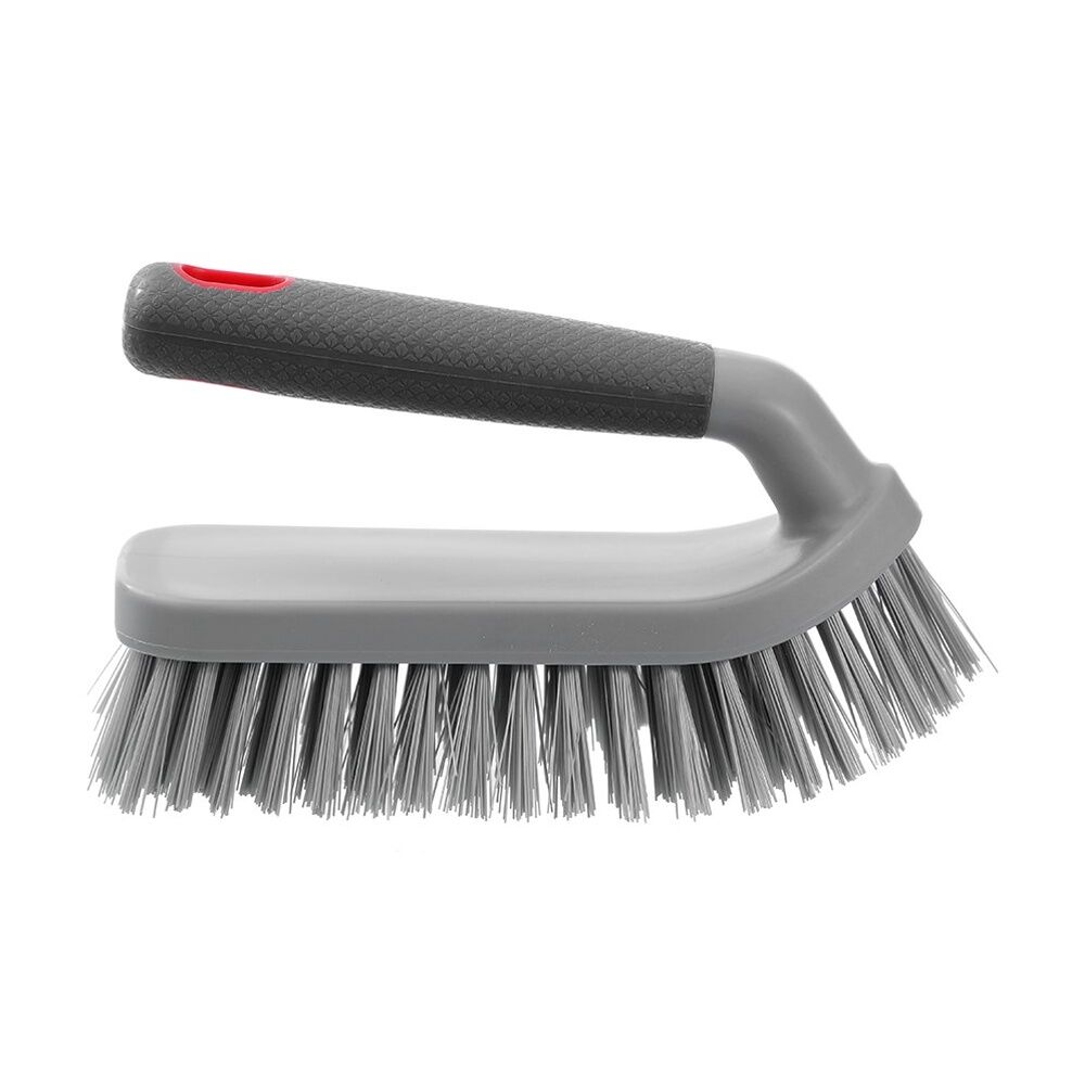 Boxsweden Grey Prime Handled Scrubbing Cleaning Brush w/ Comfortable Soft Grip — image 4
